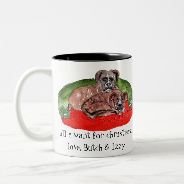 cs 80 Xmas 2019 Butch & Izzy001 (2) Zweifarbige Tasse (Links)