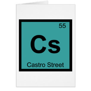 Cs - Castro Street San Francisco Chemisches Symbol