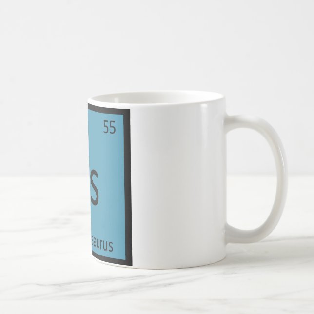 Cs - Champosaurus Dinosaur-Element Symbol Tasse (Rechts)