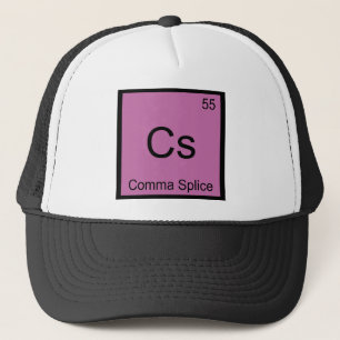 Cs - Comma Splice Chemistry Element Symbol Funny T Truckerkappe