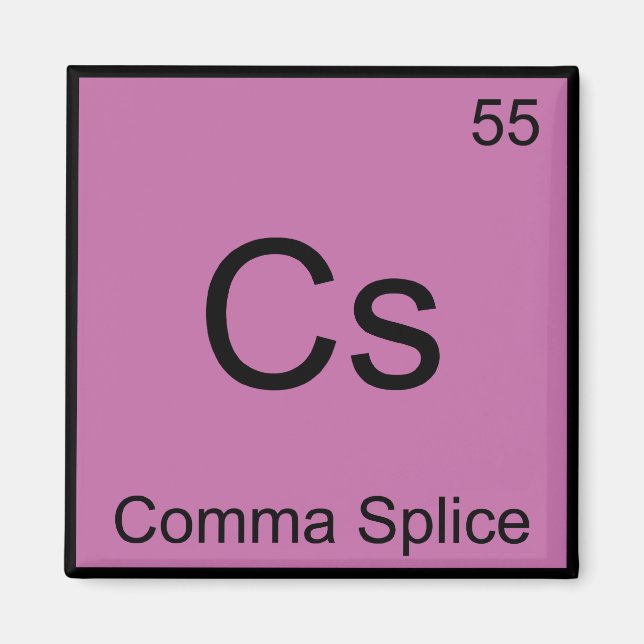 Cs — Commodice Splice Chemistry Element Symbol Fun Magnet (Vorne)