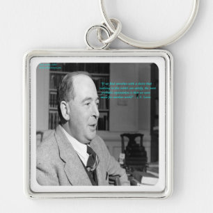 CS Lewis & "Andere Welten" Zitat Schlüsselanhänger