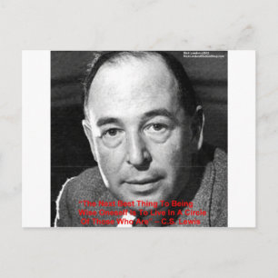 CS Lewis "Umgeben Sie sich" Weisheitszitate Gesche Postkarte