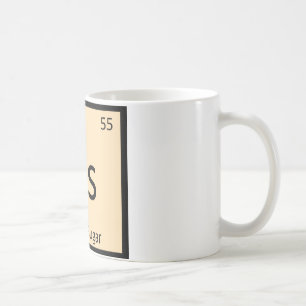 Cs - Rohrzucker Chemie Periodensystem-Symbol Tasse