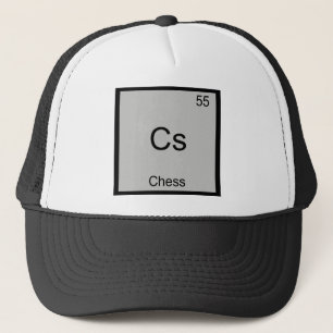 Cs - Schach Lustiges Chemie-Element-Symbol T-Shirt Truckerkappe