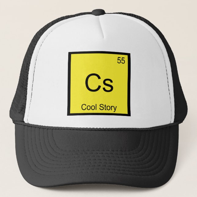 Cs - Symbol Meme-T-Shirt für coole Story Chemistry Truckerkappe (Vorderseite)