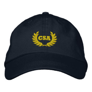 CSA mit Lorbeer (bestickt) Bestickte Kappe