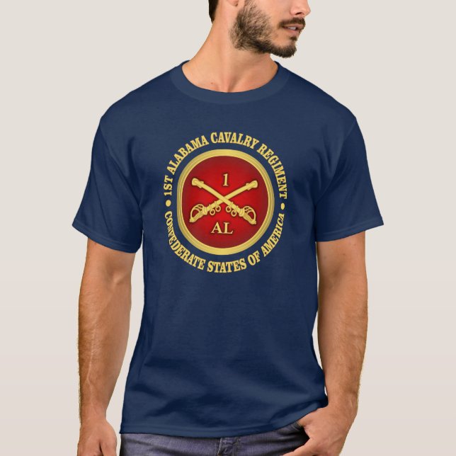 CSC -1. Alabama-Kavallerie T-Shirt (Vorderseite)