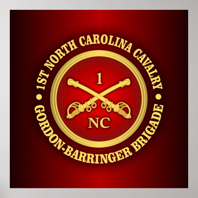 CSC -1. North Carolina Cavalry Poster (Vorne)