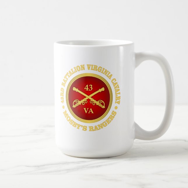 CSC -43. Battalion Virginia Cavalry (Mosby) Kaffeetasse (Rechts)
