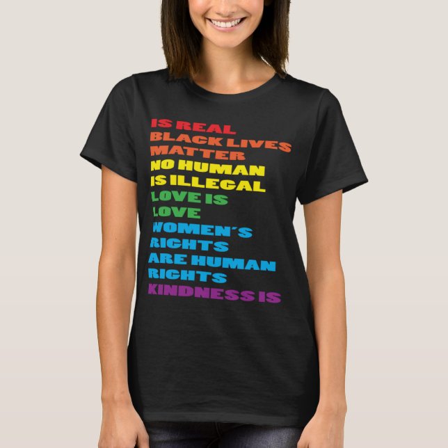 CSD LGBTQIA Parade Akzeptanz alleiniger Flaggen Li T-Shirt (Vorderseite)