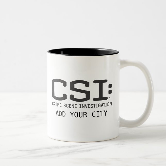 CSI/addieren Ihre Stadt Zweifarbige Tasse (Rechts)