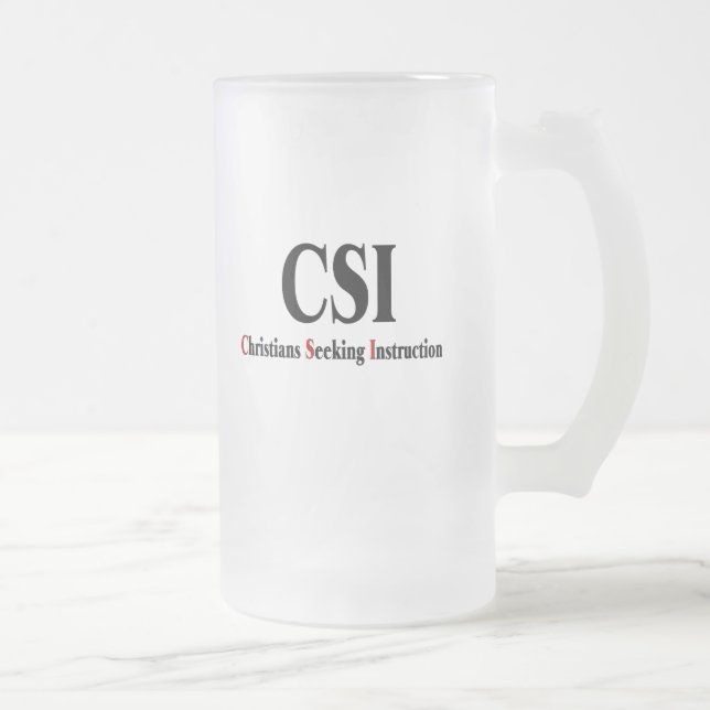 CSI Christians Mattglas Bierglas (Rechts)