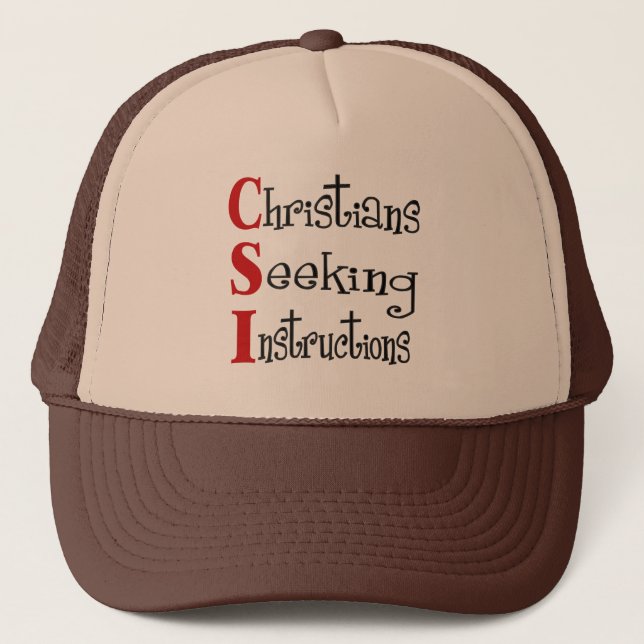 CSI Christlich Akronymne Truckerkappe (Vorderseite)