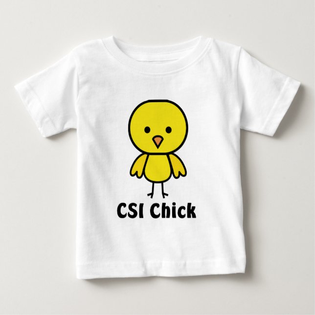 CSI-Küken Baby T-shirt (Vorderseite)