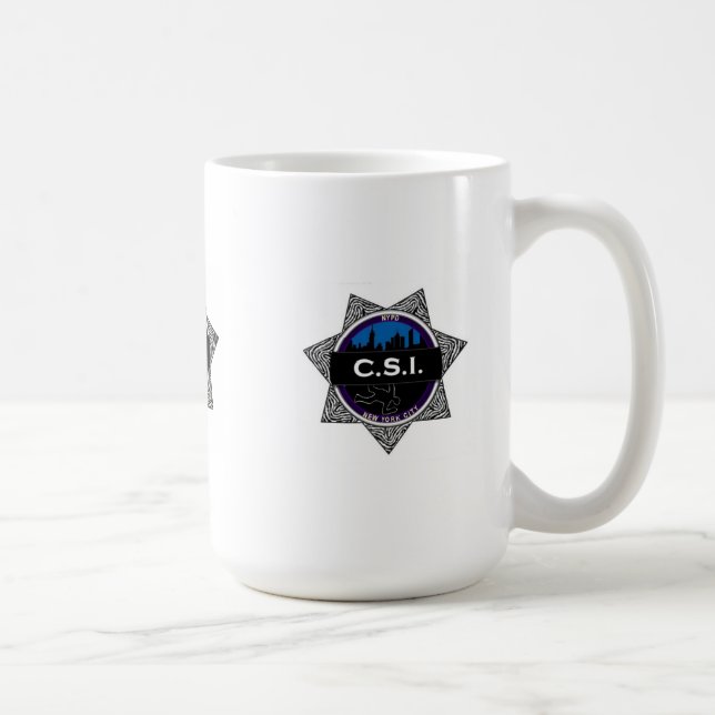 CSI New York Fernsehshow-Tassen-Geschenk Tasse (Rechts)