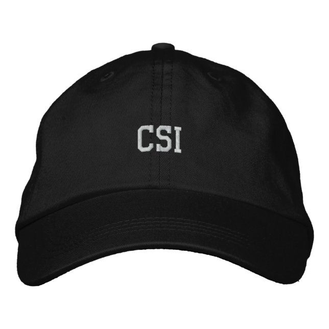 CSI-StickHat Bestickte Baseballkappe (Vorderseite)