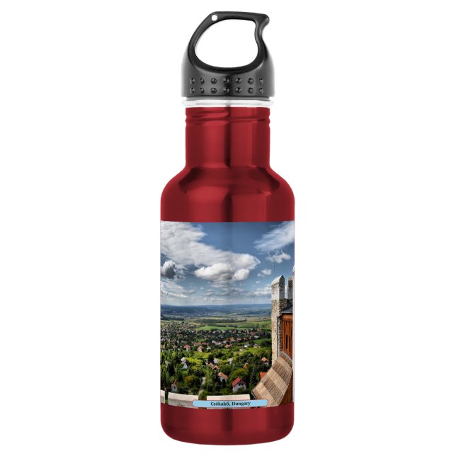 Csókakő, Ungarn Edelstahlflasche (Vorderseite)