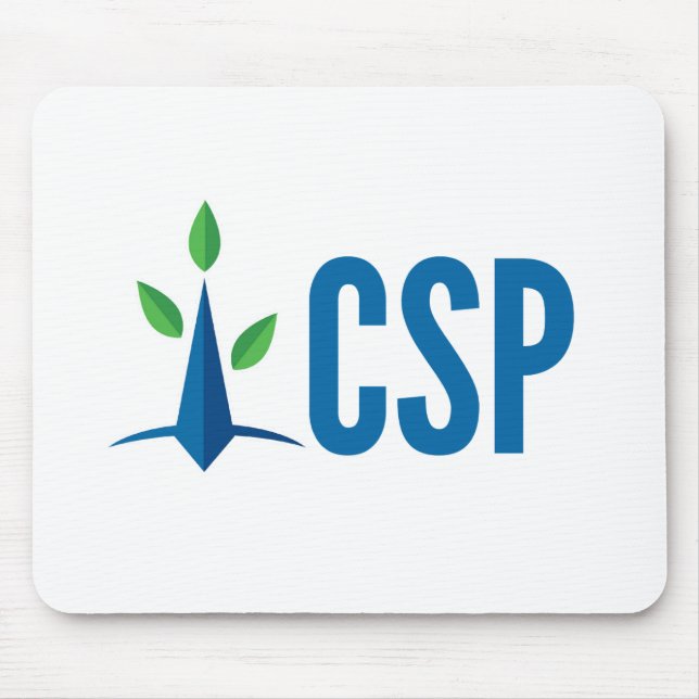 CSP einfaches Logo Mousepad (Vorne)