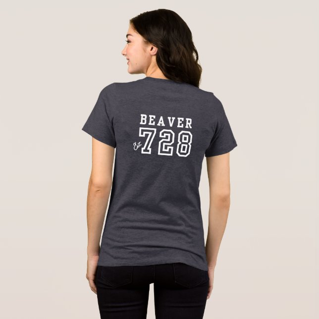 CSP EXT-# für Frauen (reserviert für Tara) Tri-Blend Shirt (Rückseite voll)