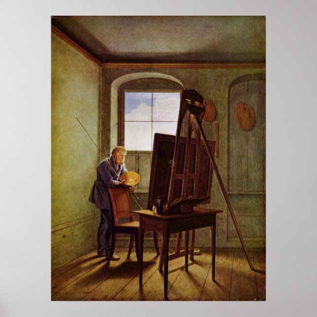 Cspar David Friedrich im Studio Poster (Vorne)