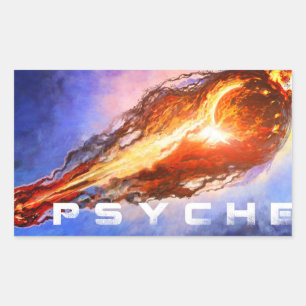 CSR-Aufkleber für die psyche Mission Rechteckiger Aufkleber