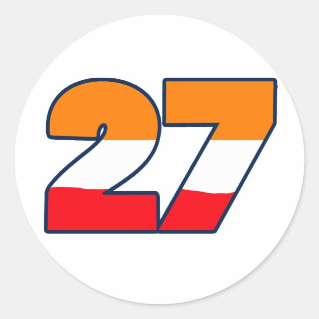 CSREP27 RUNDER AUFKLEBER (Vorderseite)