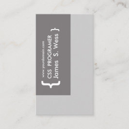 Css-Computerprogrammierer-Entwurf Visitenkarte