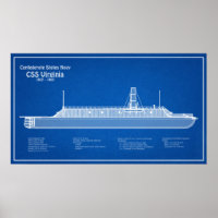 CSS Virginia - Pläne für den Schiffsbau ABD