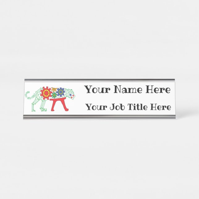 CSTEM-Namensplatte Schreibtischnamensplakette (Vorderseite )