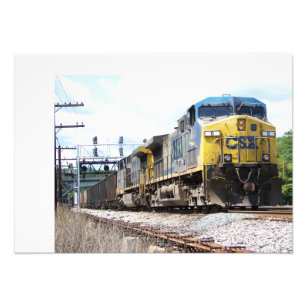 CSX-Bahn AC4400CW #6 mit Kohlezug Fotodruck