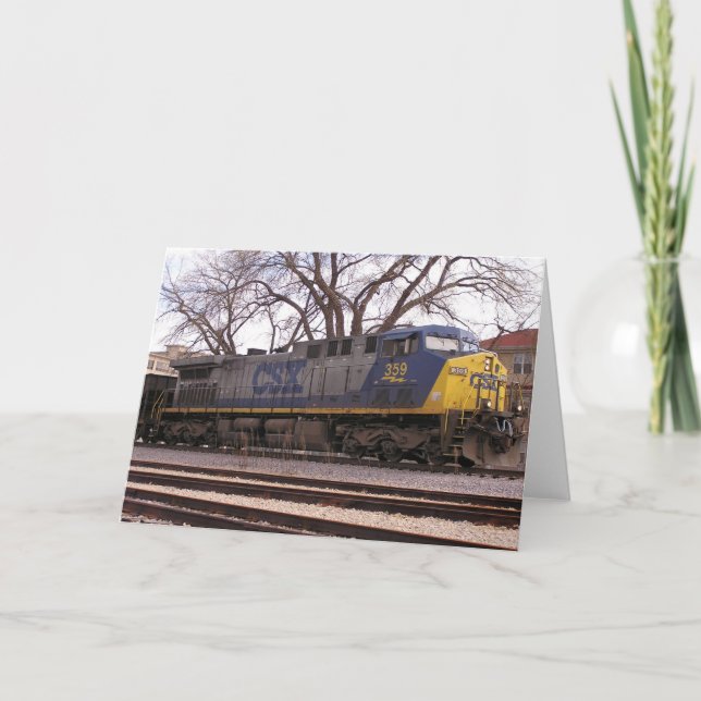 CSX Dash9 Karte (Vorderseite)