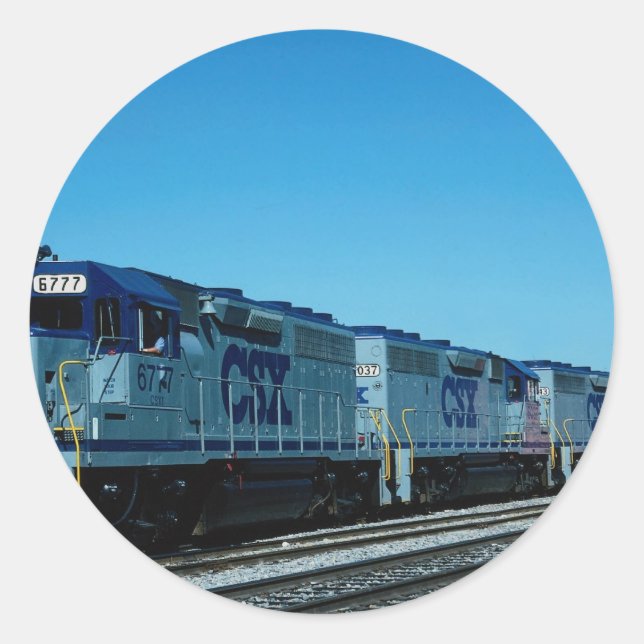 CSX, EMD RUNDER AUFKLEBER (Vorderseite)