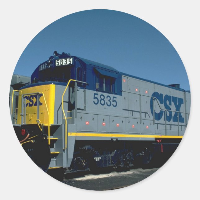 CSX GE B36-7 RUNDER AUFKLEBER (Vorderseite)