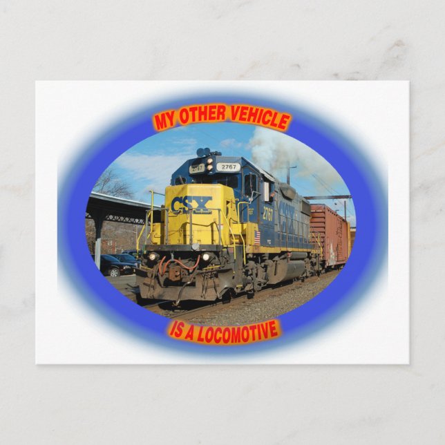 CSX-Lokomotive Postkarte (Vorderseite)