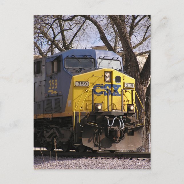 CSX-Zug Postkarte (Vorderseite)
