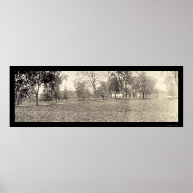 CT Foto 1909 der Universität Wesleyan Poster (Vorne)