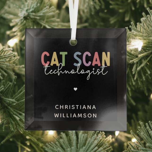 CT Tech-Geschenke für CAT-Scan-Technologie Ornament Aus Glas (Insitu)