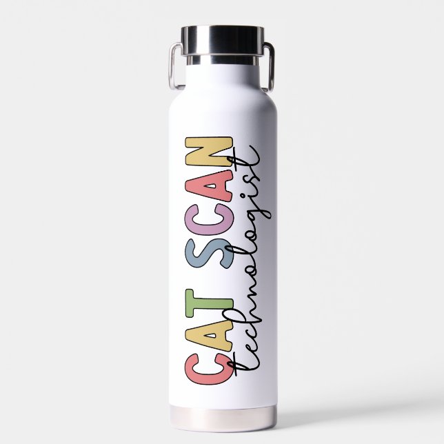CT Tech-Geschenke für CAT-Scan-Technologie Trinkflasche (Vorne)