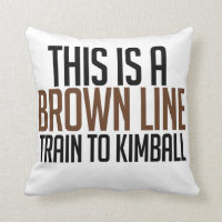 CTA Brown Linie Kissen