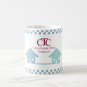 CTC-Tasse mit blauen Häusern Kaffeetasse