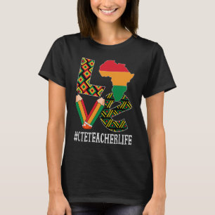 CTE Teacher Liebe Karte Afrikanischer amerikanisch T-Shirt