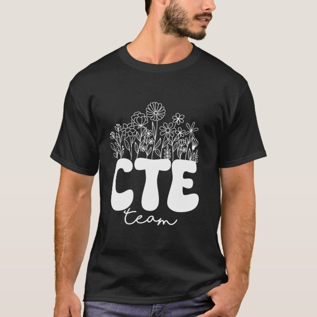 CTE-Team CTE-Lehrer zurück zum Schullehrer-Studium T-Shirt (Vorderseite)