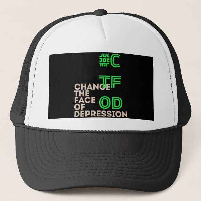 CTFOD_Change the face of Depression Truckerkappe (Vorderseite)