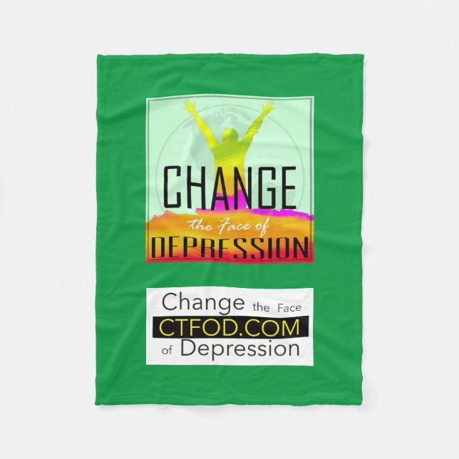 CTFOD-Logo und -Banner Fleecedecke (Vorderseite)