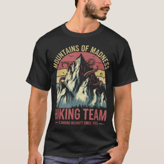 Cthulhu Berge Des Wahnsinns Wanderteam Retro T-Shirt
