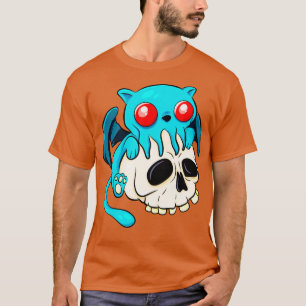 Cthulhu Cat Niedlich Kawaii Cathulhu Kitten Fun Sk T-Shirt