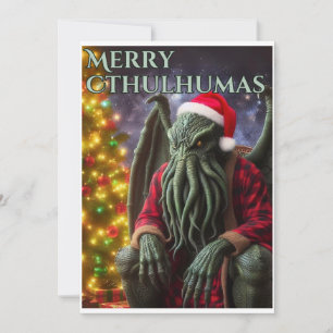 Cthulhu Christmas Creepmas Merry Cthulhumas Feiertagskarte