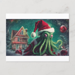 Cthulhu Christmas Spirits- The Ghost of Nihilithic Postkarte