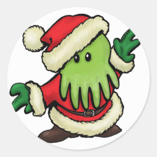 Cthulhu Claus Envelope Stickers